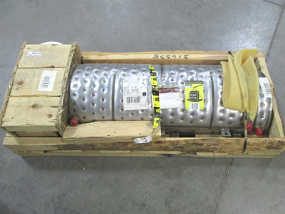 New Mueller SS Temp-Plate Double-Embossed Clamp-On Length: 32" Dia: 13" 1/2 NPT
