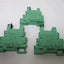 Used Lot of 3 Phoenix Contact PLC-BSC-24UC/21-21 Relay Sockets, Coil Rating: 24VDC