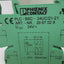 Used Lot of 3 Phoenix Contact PLC-BSC-24UC/21-21 Relay Sockets, Coil Rating: 24VDC