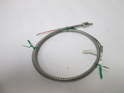 Used Pyro-Matic PCJ0G-I00G-E036B Thermocouple, Cable Length: 40", 2-Wire