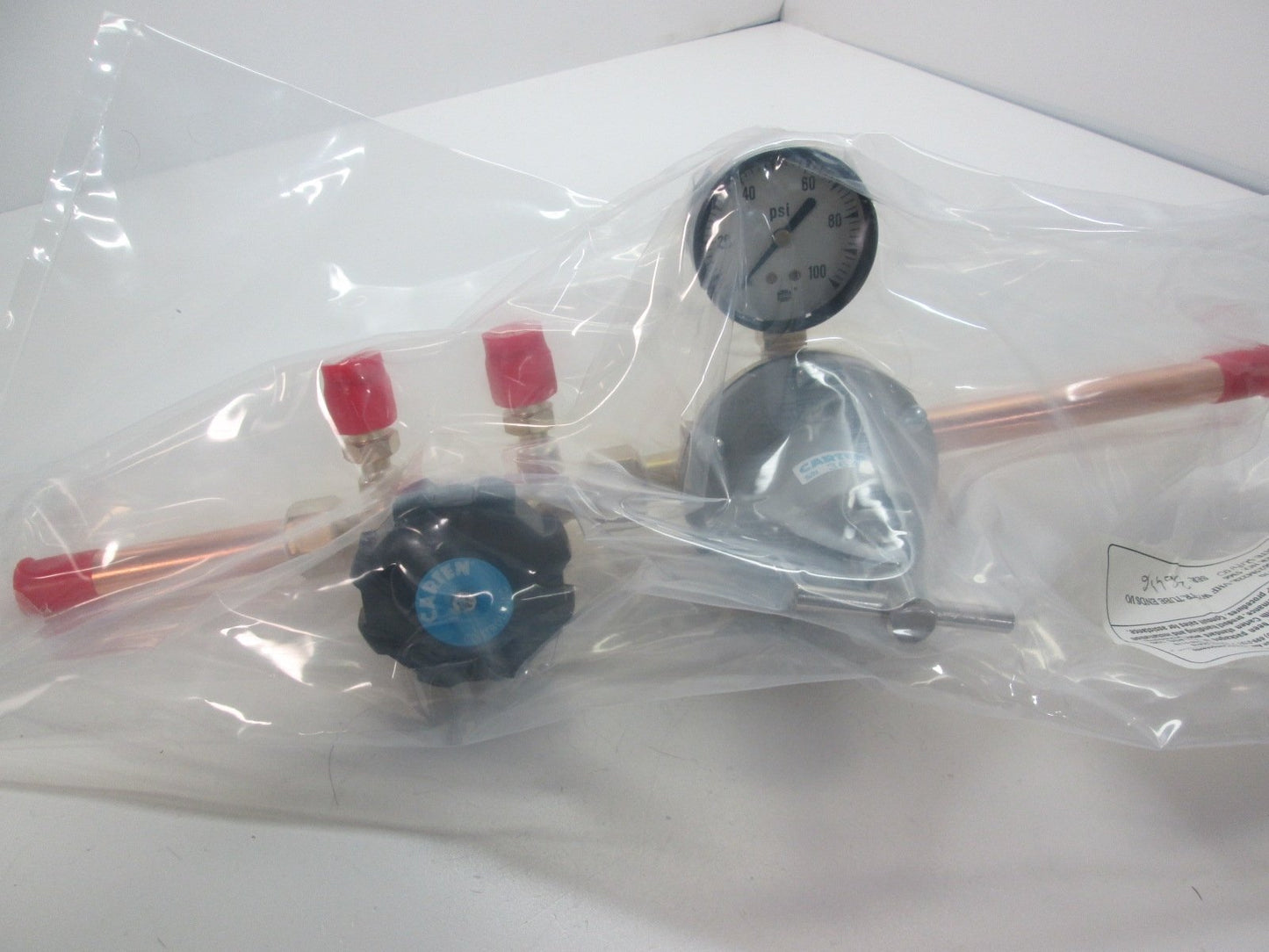 New Carten Controls G625M22R-VHF Brass Check Valve 0-100PSI Gauge 2 Test Ports 36487