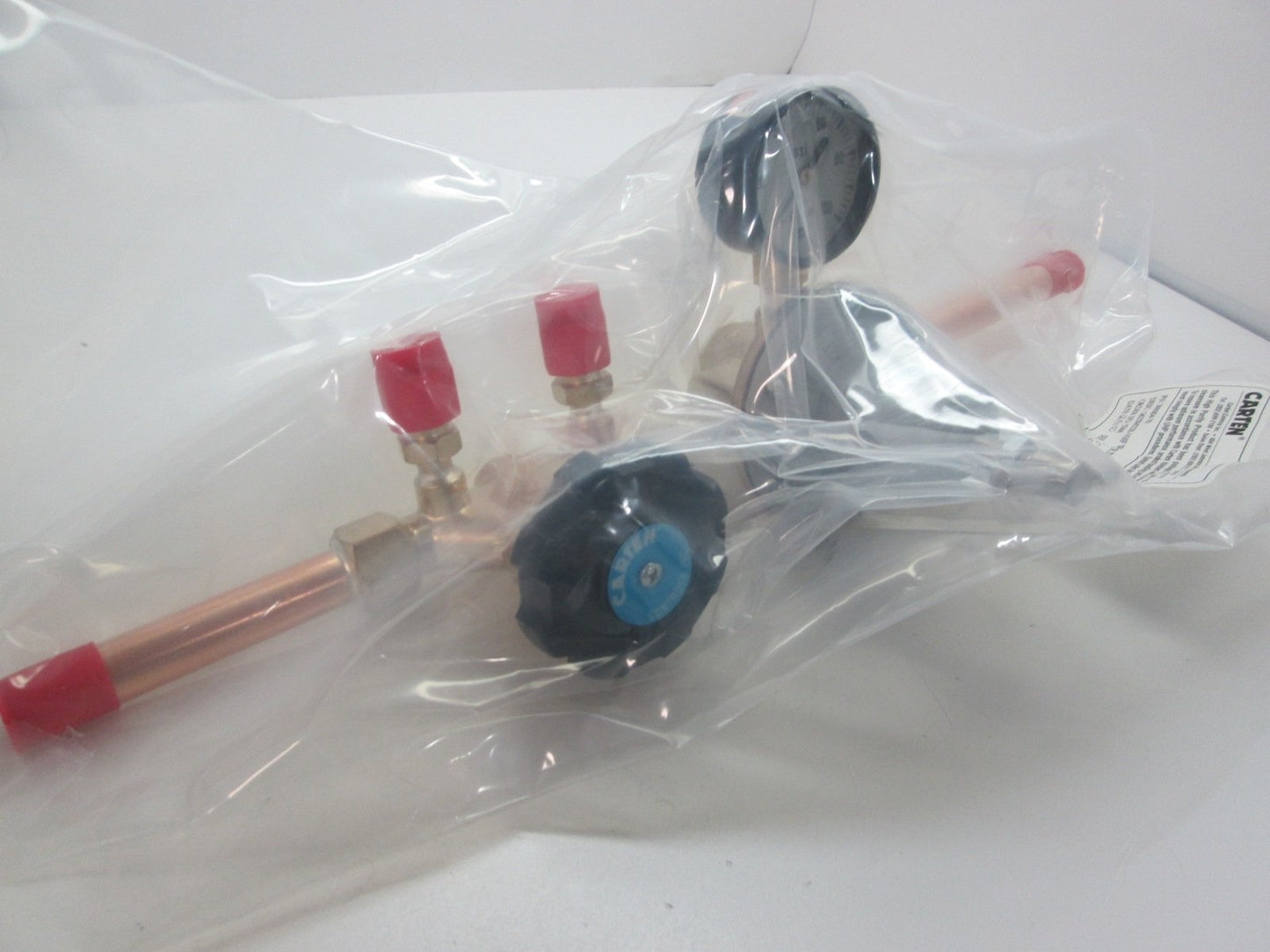 New Carten Controls G625M22R-VHF Brass Check Valve 0-100PSI Gauge 2 Test Ports 36487