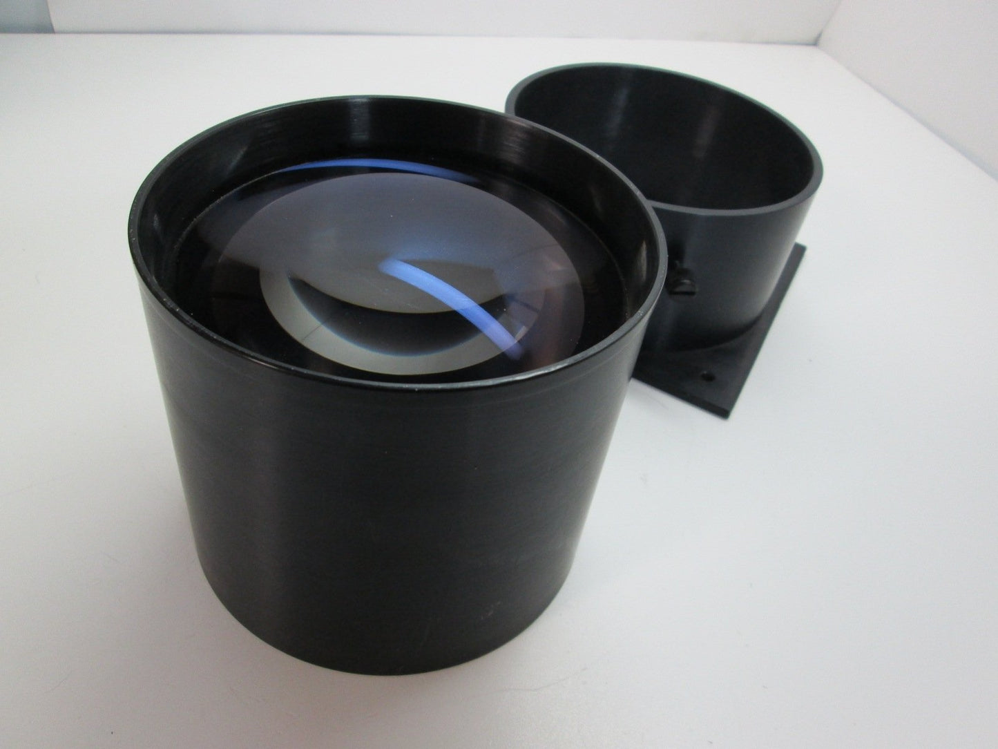 Used Scientific Large Optical Viewing Convex Lens 5" Diameter 11.5" Focal Point