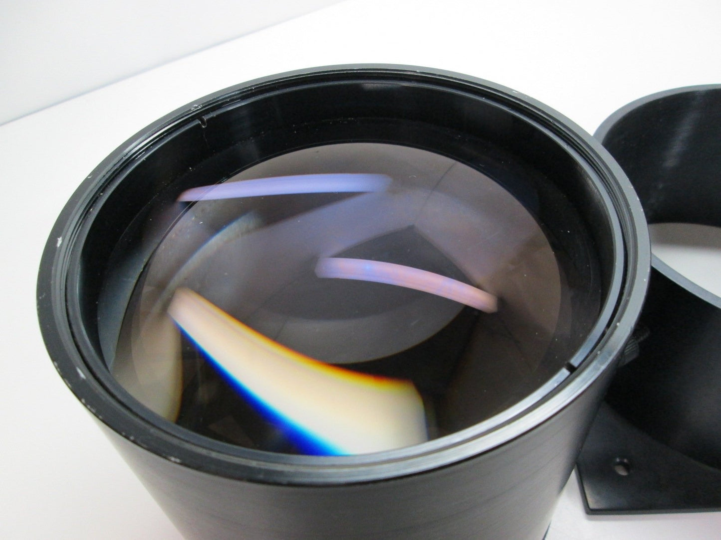 Used Scientific Large Optical Viewing Convex Lens 5" Diameter 11.5" Focal Point