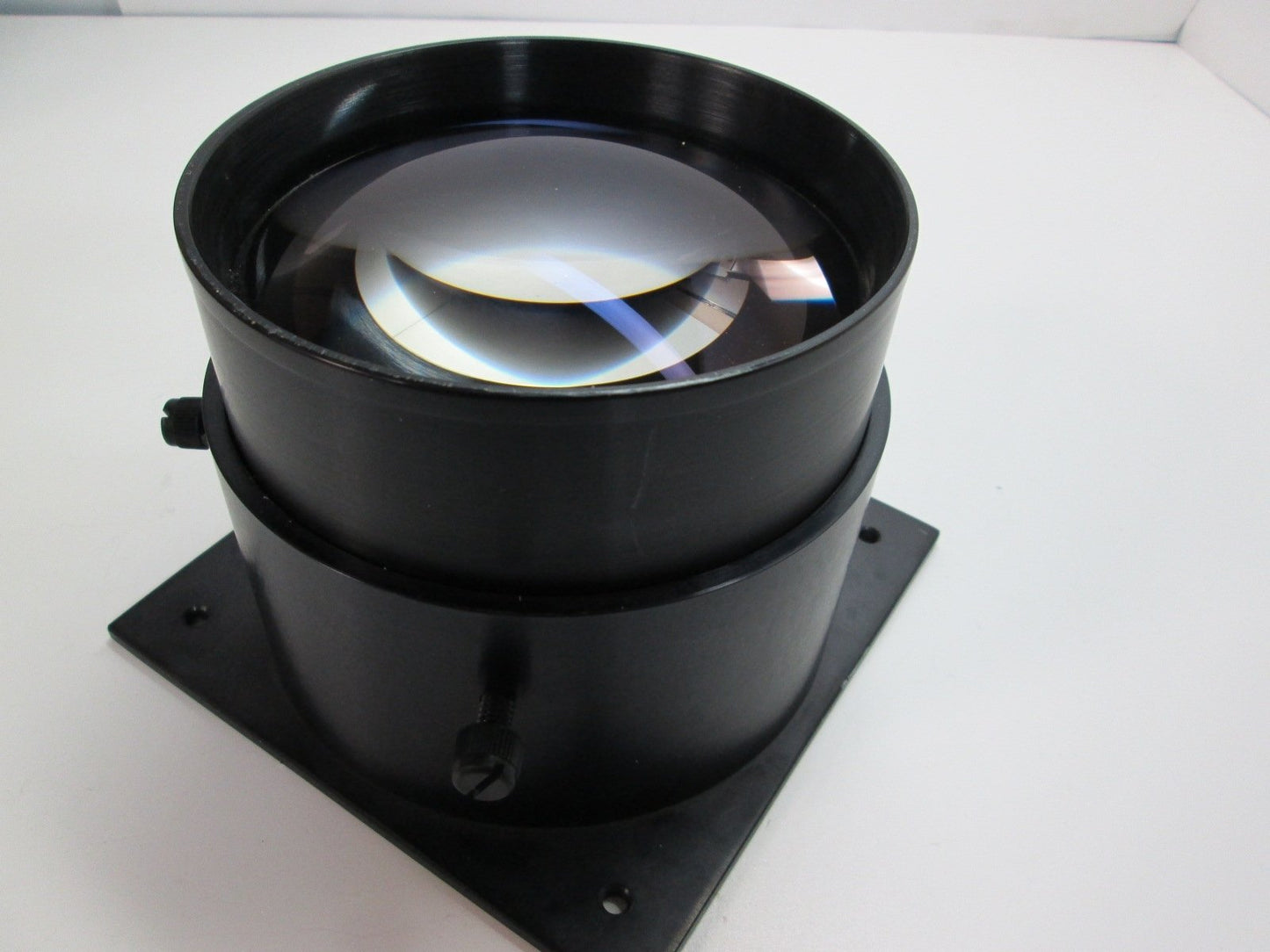 Used Scientific Large Optical Viewing Convex Lens 5" Diameter 11.5" Focal Point