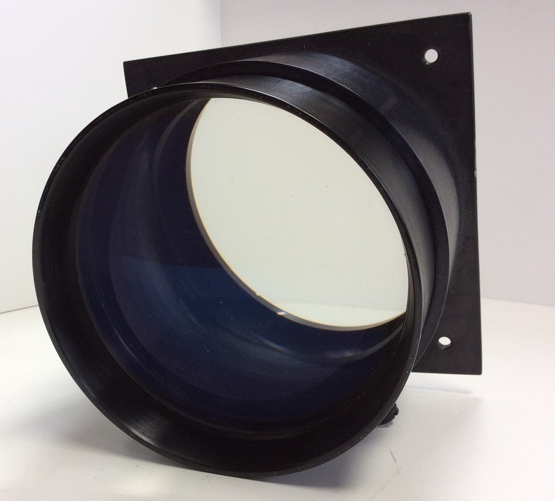 Used Scientific Large Optical Viewing Convex Lens 5" Diameter 11.5" Focal Point
