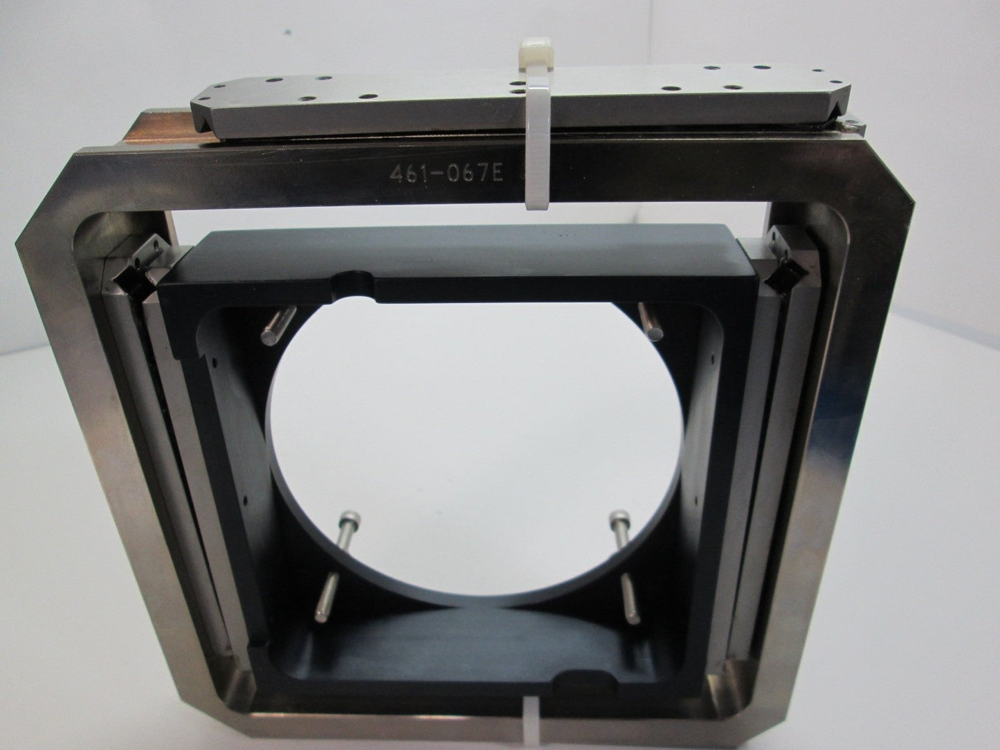 Used 7.5" Custom Gimbal Optical Laser Lens Mount Fully Adjustable Lens OD 4.79"