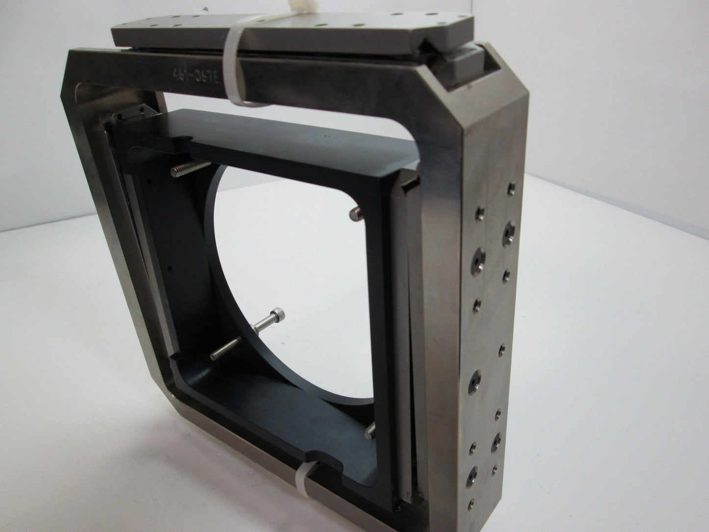 Used 7.5" Custom Gimbal Optical Laser Lens Mount Fully Adjustable Lens OD 4.79"