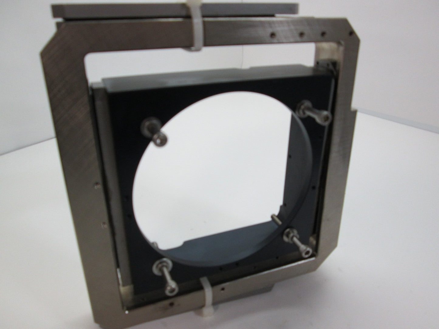 Used 7.5" Custom Gimbal Optical Laser Lens Mount Fully Adjustable Lens OD 4.79"