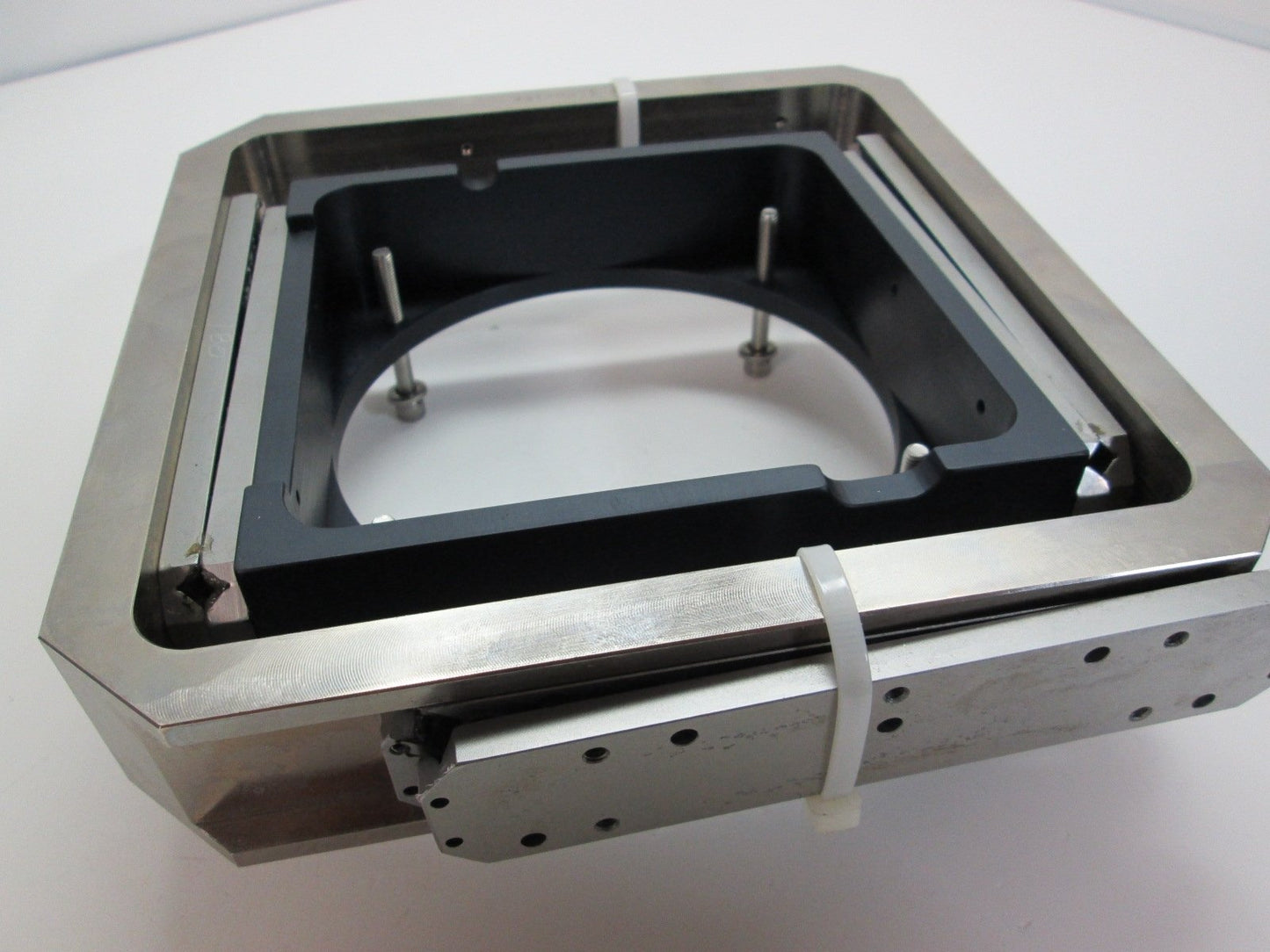 Used 7.5" Custom Gimbal Optical Laser Lens Mount Fully Adjustable Lens OD 4.79"