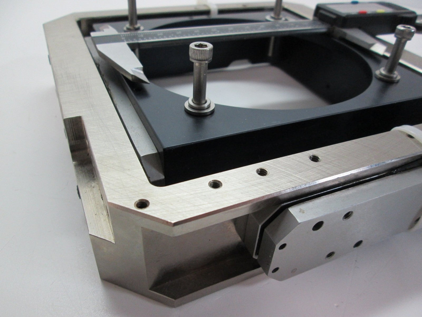 Used 7.5" Custom Gimbal Optical Laser Lens Mount Fully Adjustable Lens OD 4.79"