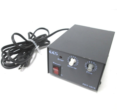 Used CCS PD2-1012 Light Source Power Supply, Input: 100-120VAC AC 27VA, Output: 12VDC