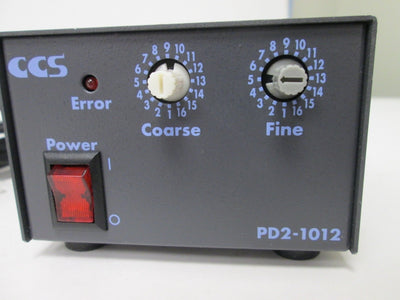Used CCS PD2-1012 Light Source Power Supply, Input: 100-120VAC AC 27VA, Output: 12VDC