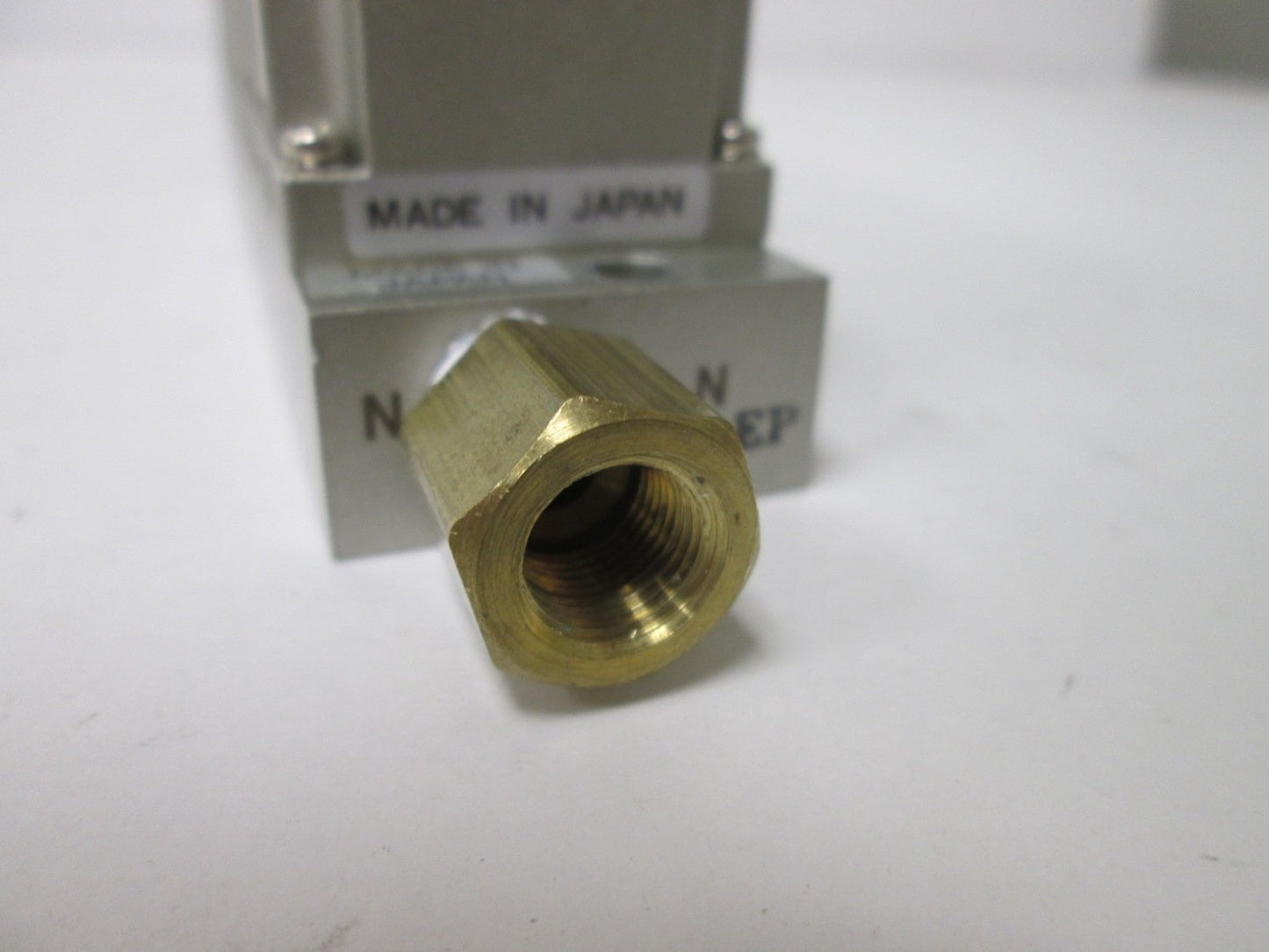 Used Bank of 6 SMC ARM1000 Manifold Regulators, With 0-150psi Gauge, 1/8" Ports