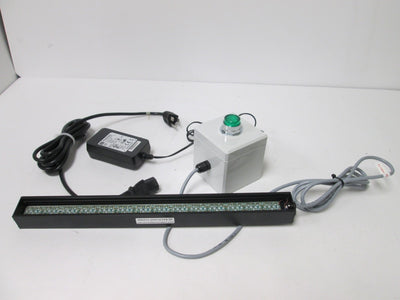 Used Advanced Illumination EL19314-66024 Red Backlight, W/ Switch and Power Supply