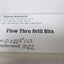 Used Hansen Research Flow Thru Drill Bits, Assorted Sizes, 0.0225" to 0.036"