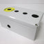 Used Hoffman Q4PBPCDM Pushbutton Enclosure, 200mm x 120mm x 87mm, *5 Holes*