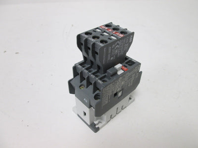 Used ABB A12-30-10 Contactor With 2x CA5-01 and 1x CA5-10 Auxiliary Contacts