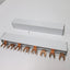 Used Lot of 8 Cutler Hammer Bus Bars, Rating: 55A 480VAC, 2x 5.5" & 6x 4.25" Lengths