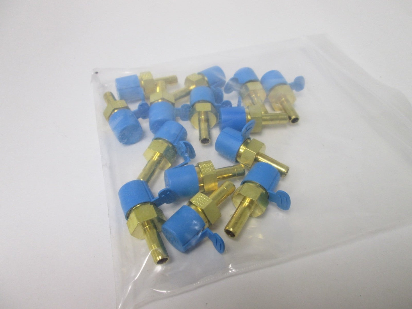 New Lot of 14 Adapters, Size: 1/4" to 1/4" NPT Male Threads, Material: Brass