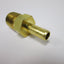 New Lot of 14 Adapters, Size: 1/4" to 1/4" NPT Male Threads, Material: Brass