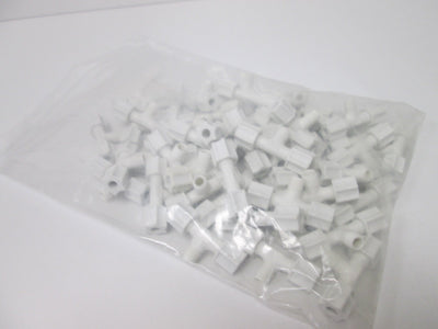 New Lot of 52 Compression Tube Tee Adapters, 1/8" NPT Male to 1/4" Tubing