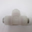Used Lot of 10 Parker F4TU4 Parflex Tee Fittings, For 1/4" Tubing, Pressure: 300psi