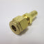 New Lot of 10 SSP IBD4R6 Tube Stub Adapters, 1/4" Tube to 3/8" Stub, Brass
