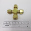 Used Lot of 9 SSP IBD4UCS Cross Compression Unions, 1/4" Tube, Material: Brass