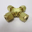Used Lot of 9 SSP IBD4UCS Cross Compression Unions, 1/4" Tube, Material: Brass