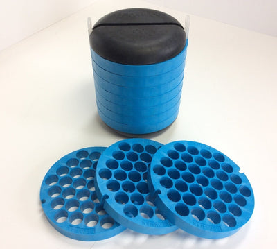 New – Open box Lot of 10 Beckman 339175 Tube Slot Bucket Adapters 5 mL Tube With 349947 Pad