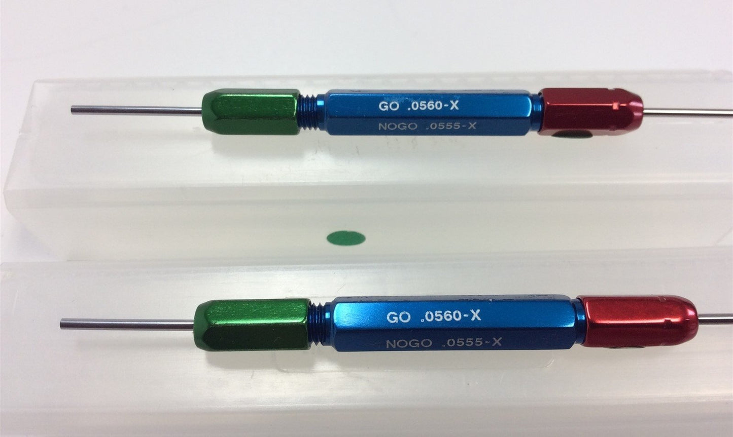 Used Lot of Westport GO 0.056 0.0590 NOGO 0.0555 0.0595 Smooth Pin Inspection Gauges