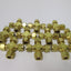 New Lot of 10 SSP IBD6UCS Cross Compression Unions, 3/8" Tube, Material: Brass
