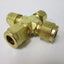 New Lot of 10 SSP IBD6UCS Cross Compression Unions, 3/8" Tube, Material: Brass