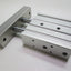 Used SMC CXSM32-25 Dual Rod Guided Pneumatic Actuator Cylinder 25mm Stroke Block