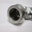 Used Parker Compression Tube 90 Elbow, Connections: 3/4" Tube OD to 1/2" NPT Male
