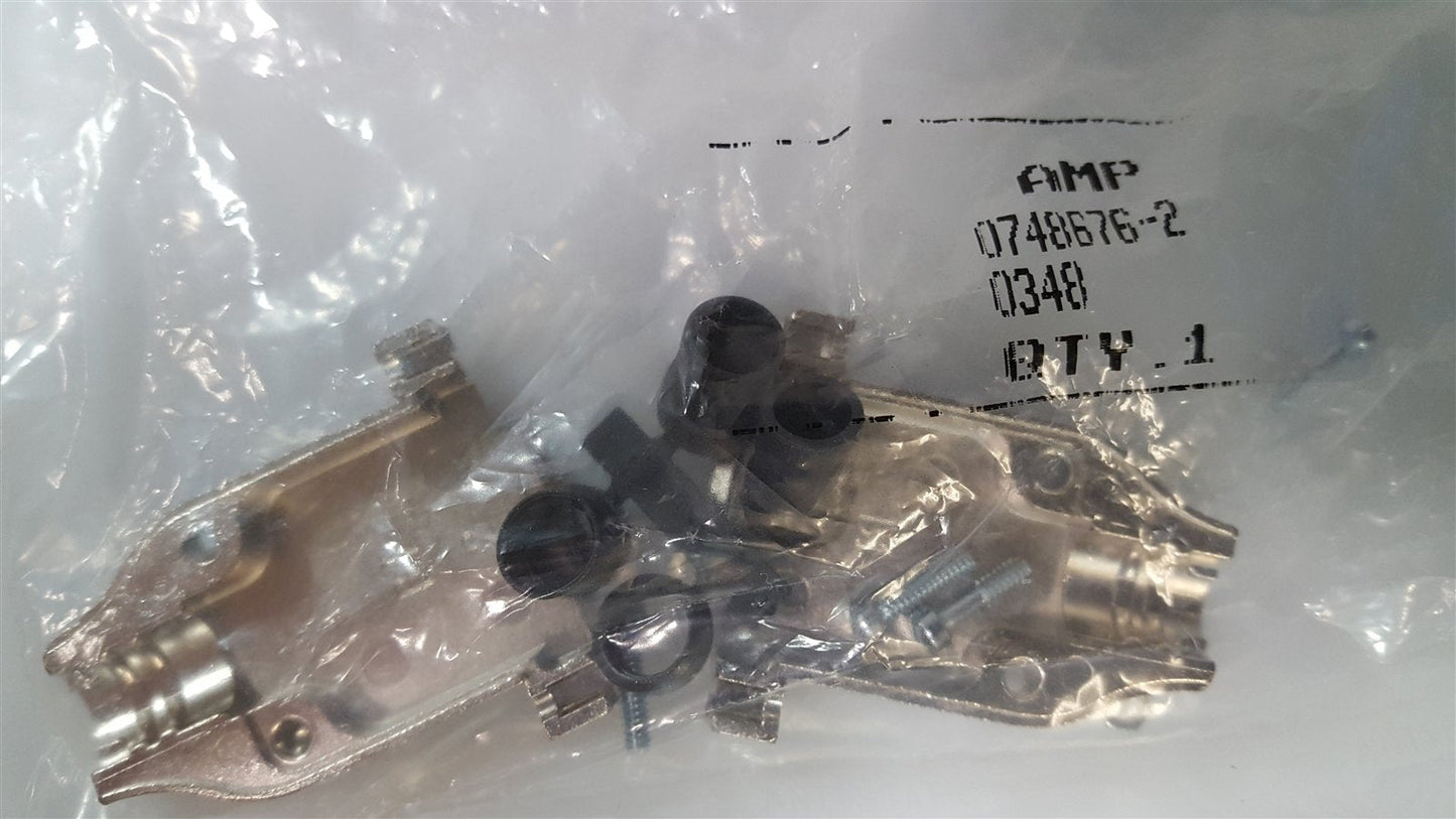New – Open box AMP 0748676-2 D-Subminiature Connector Back Shell Assembly Kit Size-2 Die-Cast
