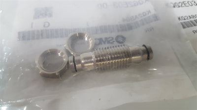 New – Open box Lot of -2- SMC KQG2E03-00 Bulkhead Union Push-In 5/32" Tube Size Stainless Steel