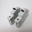 Used Lot of 2 ABB S 271 K20A Circuit Breakers, 1-Pole, Rating: 240VAC 20A, DIN Rail