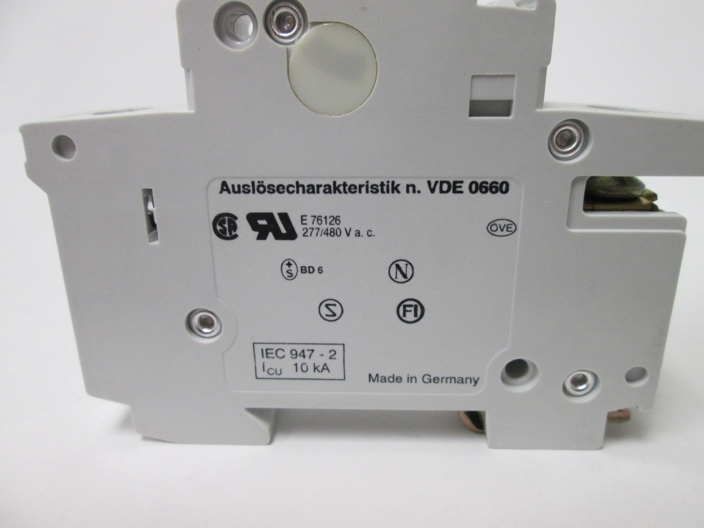 Used Lot of 2 ABB S 271 K20A Circuit Breakers, 1-Pole, Rating: 240VAC 20A, DIN Rail