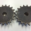 Used Lot of 2 Martin 50B18 Chain Sprockets Steel 18 Teeth Bore 0.750" ID Pitch 0.625"