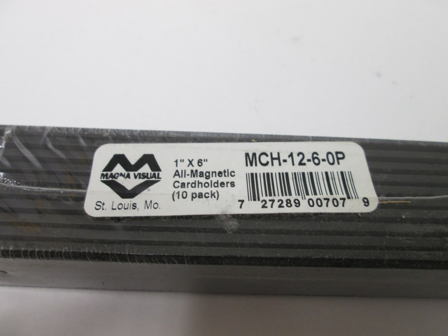 New Lot of 5 Magna Visual MCH-12-6-OP Magnetic Cardholders (Packs of 10x)