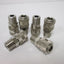 New – Open box Lot of 6-Legris Series 13 Quick Coupler Socket Female 1/2"-Male-NPT Nickel Brass