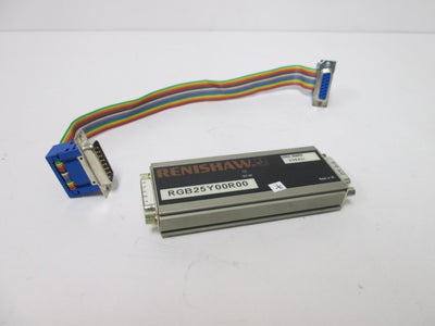 Used Renishaw RGB25Y00R00 Readhead Encoder Interface Unit w/15-pin D-sub Ribbon Cable