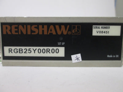 Used Renishaw RGB25Y00R00 Readhead Encoder Interface Unit w/15-pin D-sub Ribbon Cable