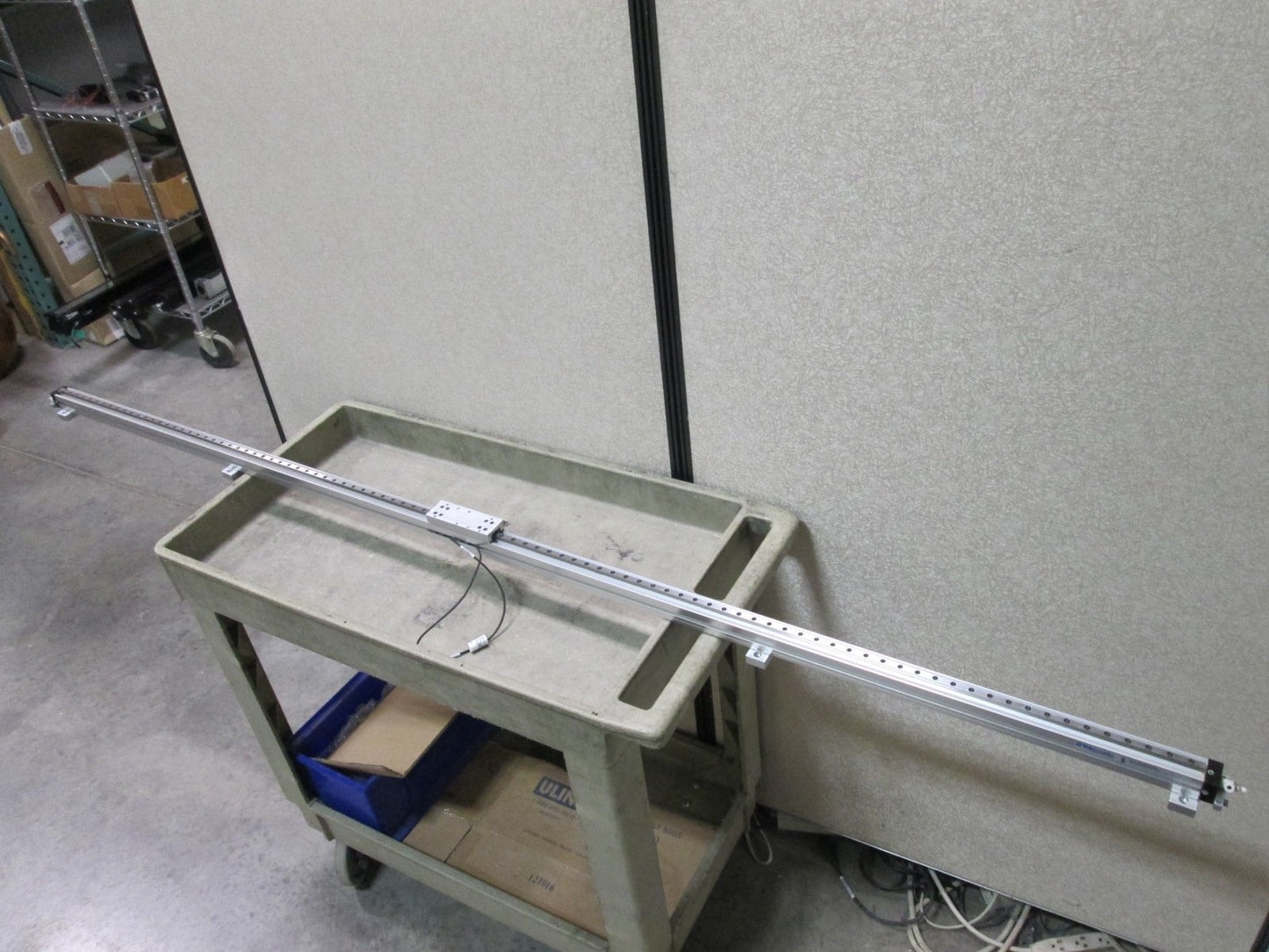 Used Tolomatic MXP16P NP SK70 FM2 TK2 Rodless Pneumatic Cylinder, Stroke: 70", *Leak*