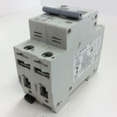 Used AB Allen Bradley 1492-SP2C005 Series C Circuit Breaker 0.5A 2 Pole 415 VAC
