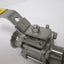 Used TopLine 1000WOG Ball Valve, Tri-Clamp, Size: 1", Material: 316 Stainless Steel