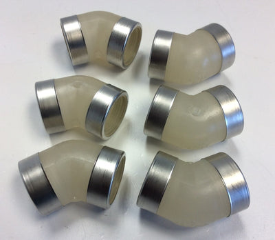 New – Open box Lot of 6 Spears 4819-007SR 3/4" NPT Female 45 Schedule 80 Reinforced SS Collars