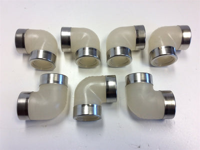 New – Open box Lot of 7 Spears 4808-005SR 1/2" NPT Fem90 Schedule 80 Reinforced SS Collars